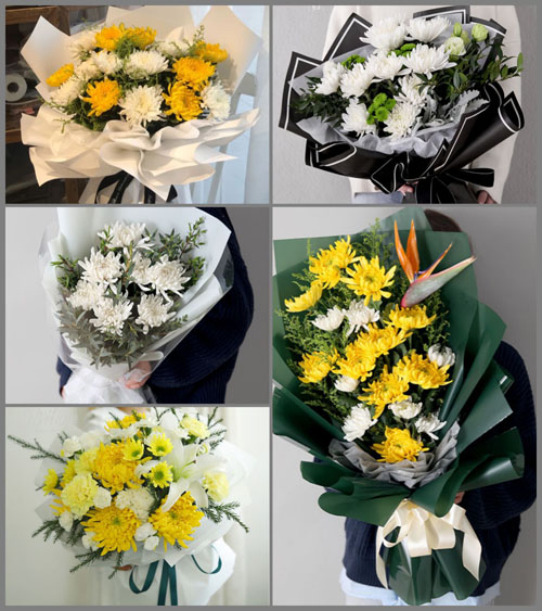 广东潮州市潮安区龙湖镇银湖村白事花束代送
